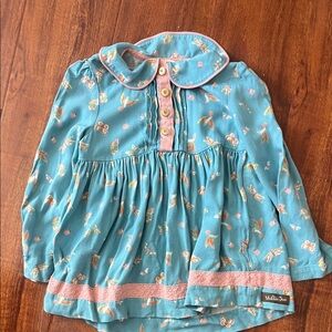 Matilda Jane Teal and Pink Floral Top